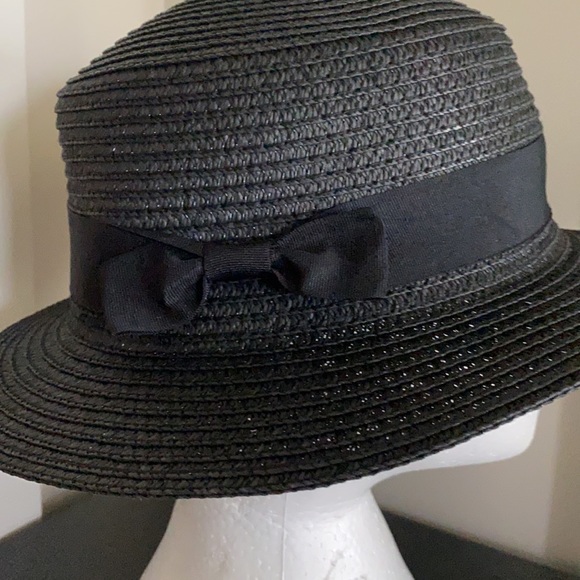 Black straw sun hat brand new! - Picture 2 of 5